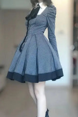 Dark Sweet Lolita Striped Mini Dress