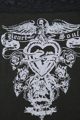 Gothic Colorblock Slim Fit T-Shirt