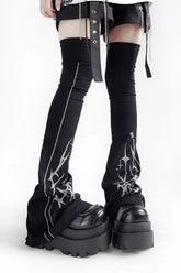 Y2K Grunge Flare Knee High Socks