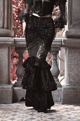 Halloween Lace Fishtail Skirt