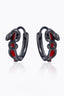 Stackable Dark Snake Earrings