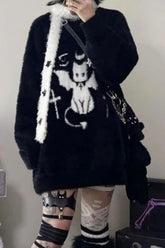 Harajuku Gothic Grunge Oversized Knitted Sweater