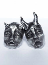 Dark Asymmetrical Demon Baby Earrings