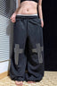 Gothic Rhinestone Drawstring Pants