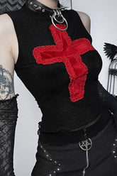 Gothic Cross Dark Style Sexy Tank Top
