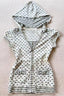 Y2K Pocket Polka Dot Print Hooded T-shirt
