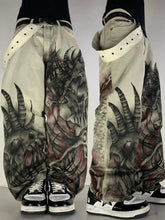 Hip Hop Streetwear Wide Leg Denim Pants