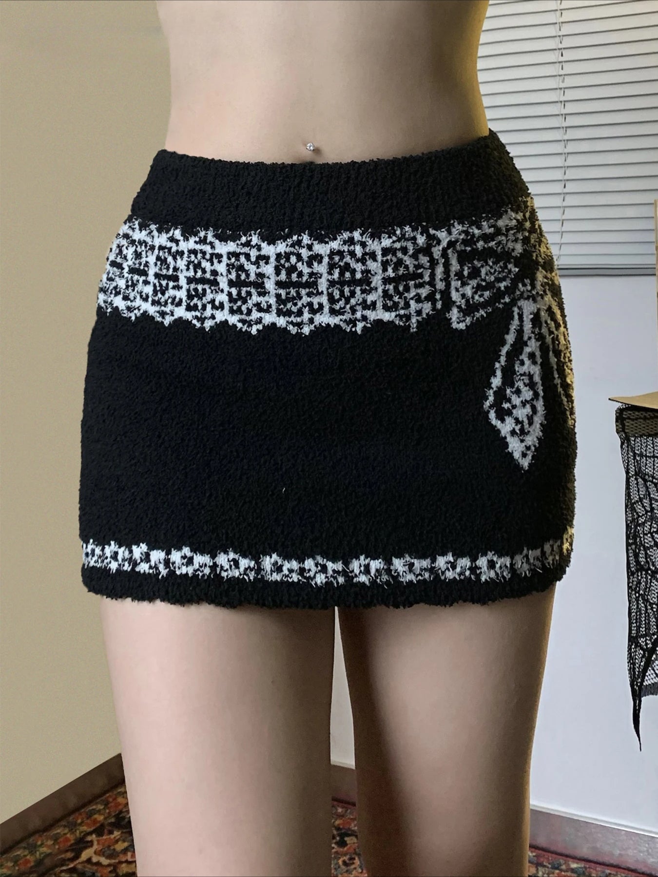Lace Trim Mermaid Vintage Skirt