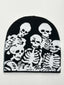 Unisex Skull Pattern Cold Weather Jacquard Hat