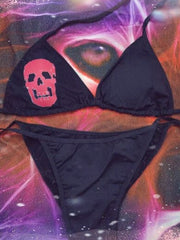 Gothic Dark Skull Swimwear