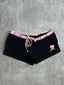 Edgy Skull Drawstring Gothic Shorts
