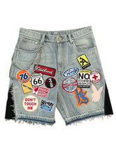 Fashion Personality Embroidery Patch Shorts