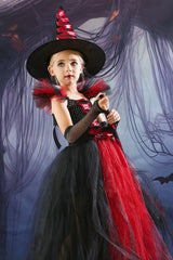 Tulle Witch Dress Kid Halloween Costume