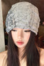 Gray Distressed Holes Slouch Hat