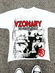 Gothic Graphic Oversized Streetwear T-Shirt