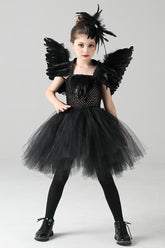 Black Swan Dress Kid Halloween Costume