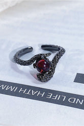 Vintage Gothic Serpent Bug Layered Ring