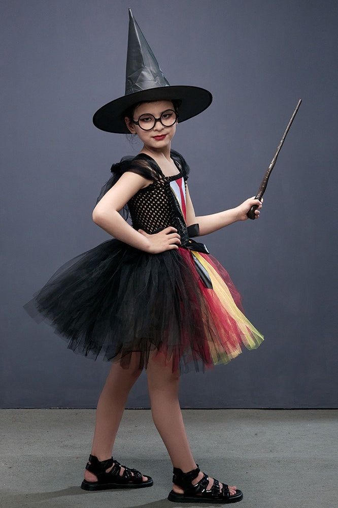Wizard Girl Outfit Kid Halloween Costume Secondary image