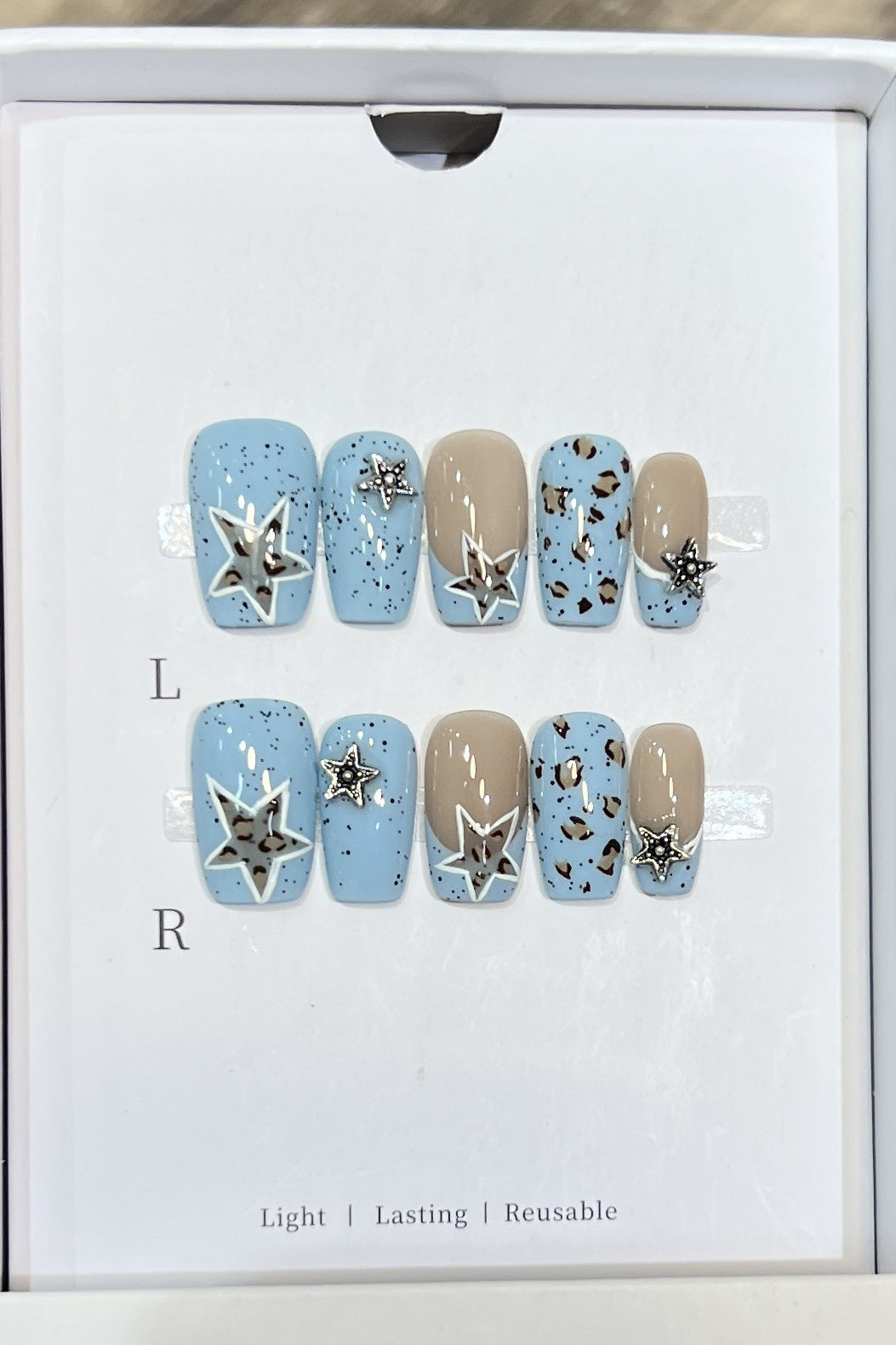 Y2K Star Baddie Retro Press On Nails