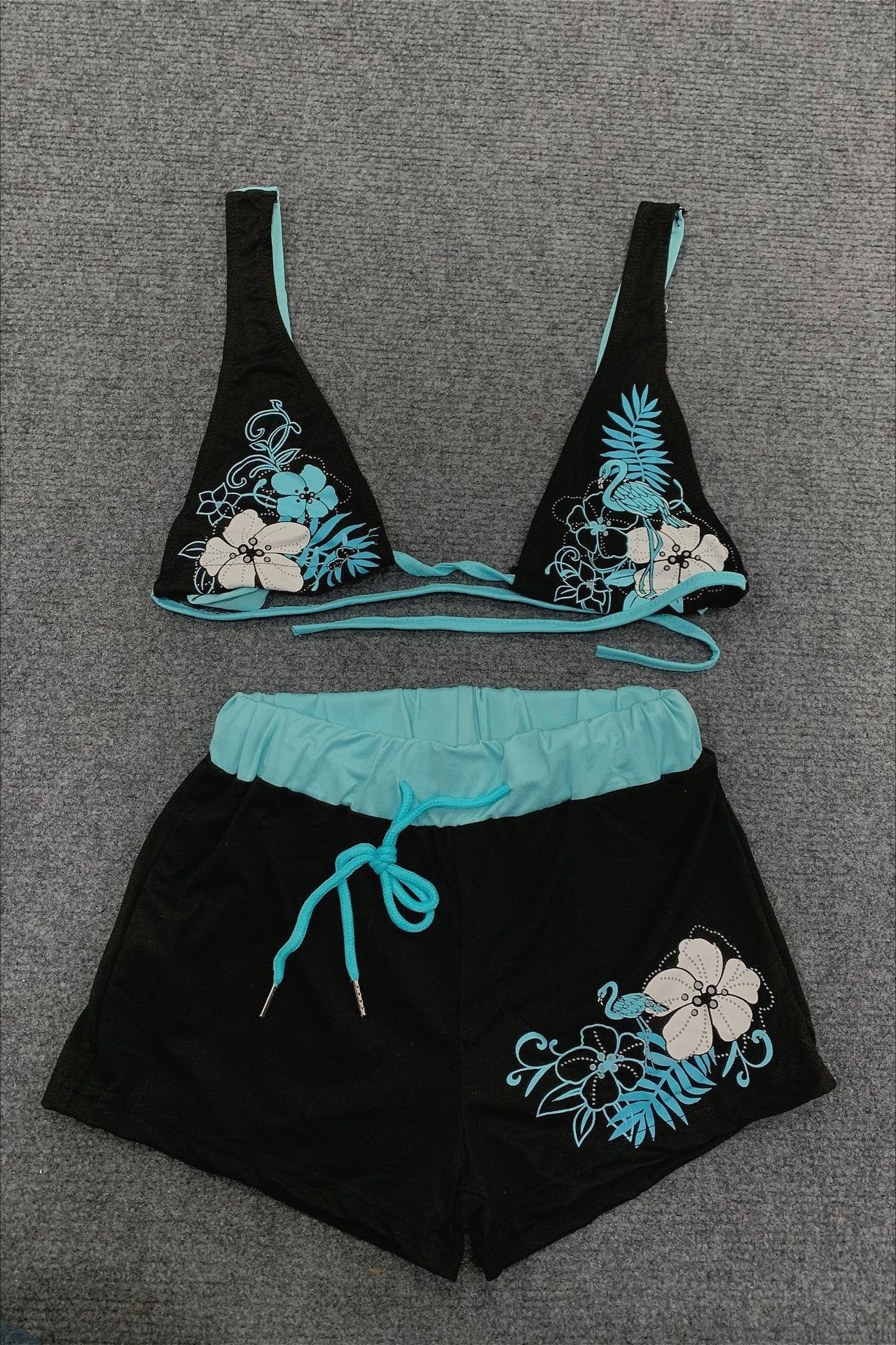 Y2K Sexy Floral Graphic Swimwear