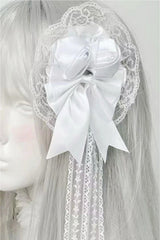 Dark Lace Rose Mini Top Hat Hair Accs