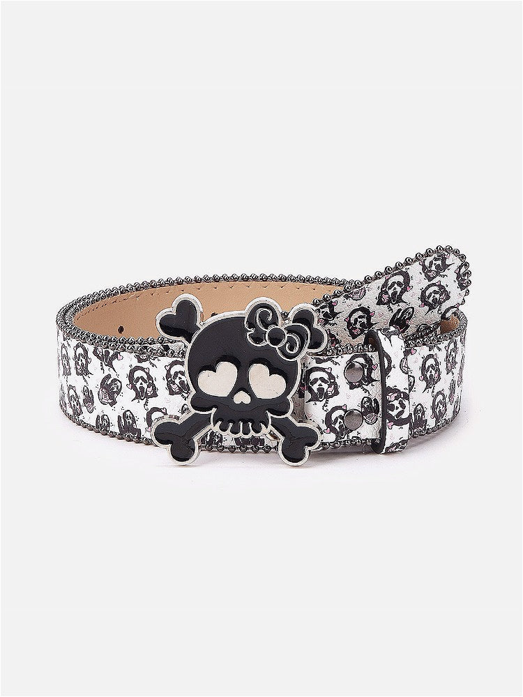 Emo Stylish Skull Bead Belt Main image