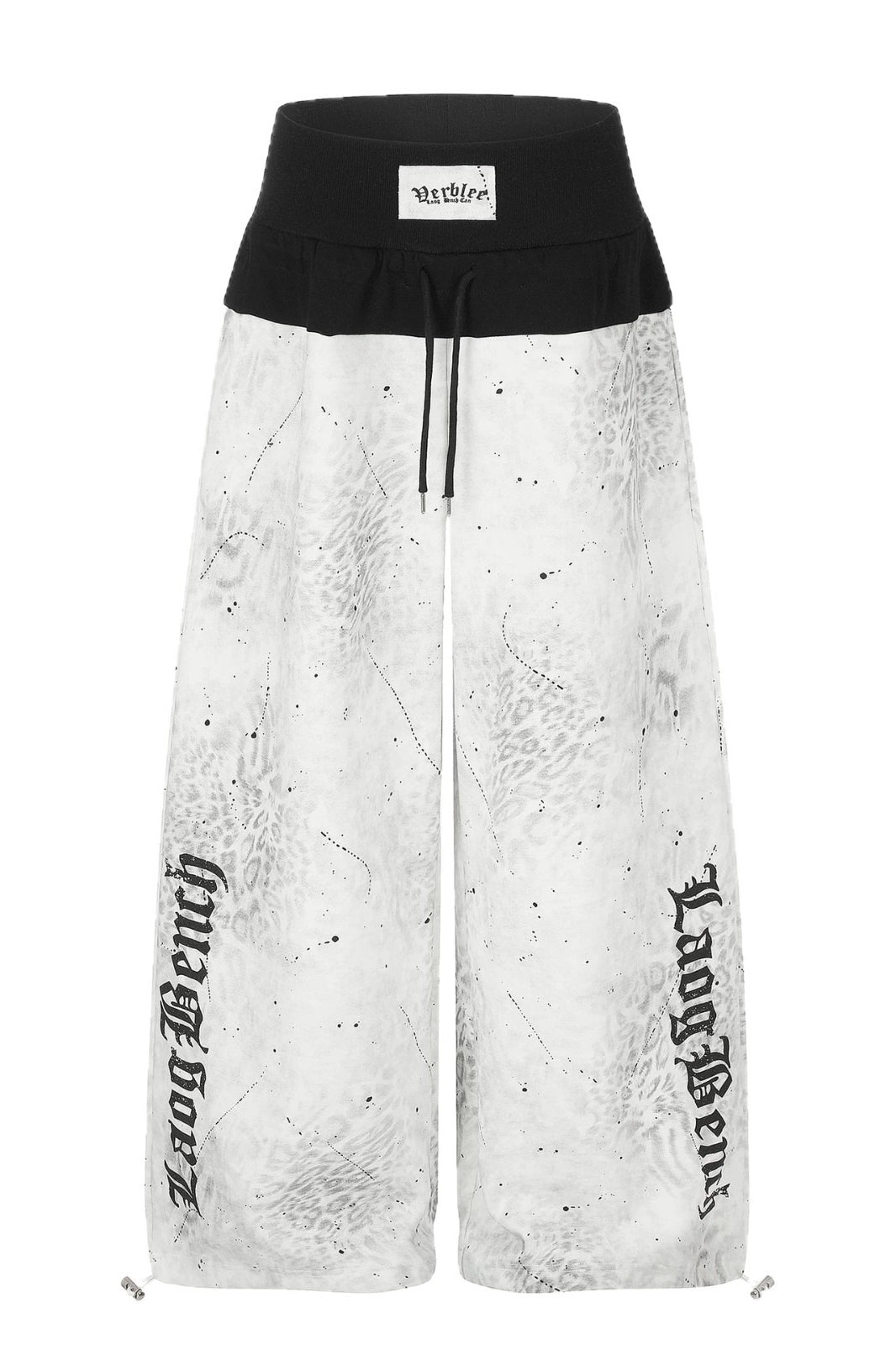 Splatter Print Wide Leg Pants