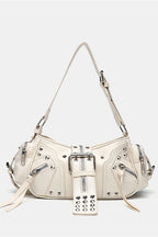 Y2K One Shoulder Moto Crossbody Bag