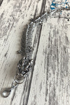 Dark Punk Bug Pattern Bracelet