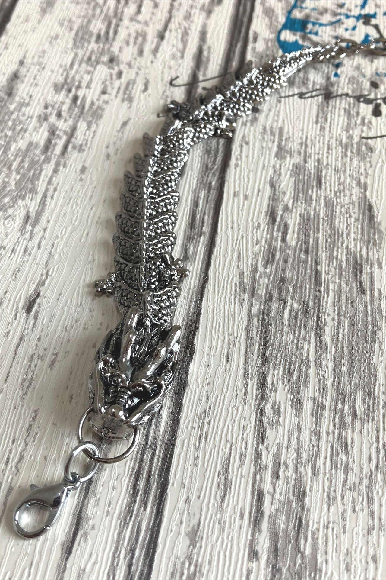 Dark Punk Bug Pattern Bracelet