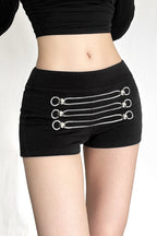 Loop Detail Contrast Stitch Shorts