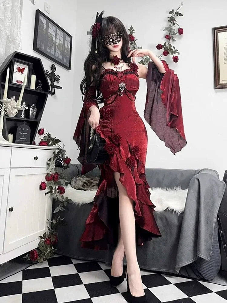 Lolita Fishtail Sleeve Midi Dress Secondary image