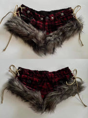 Y2K Raw Edge Denim Shorts