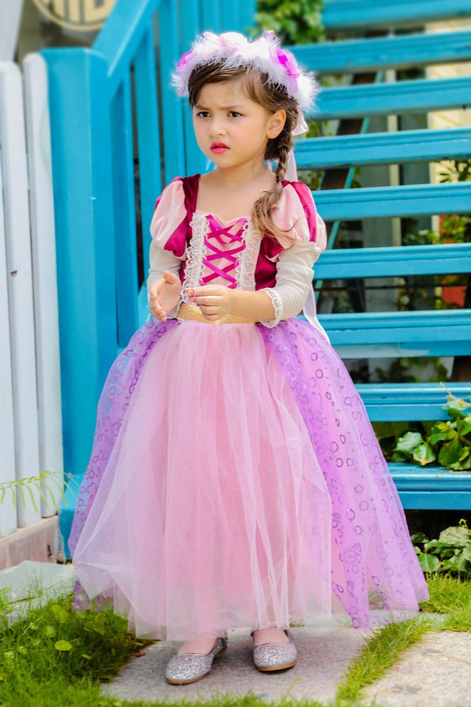 Magic Princess Tulle Dress Kid Halloween Costume Main image