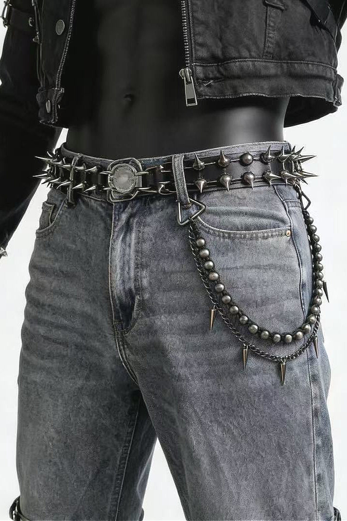 Street Punk Biker Ghost Head Waist Chain
