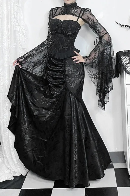 Halloween Pleated Gothic Skirt Main image