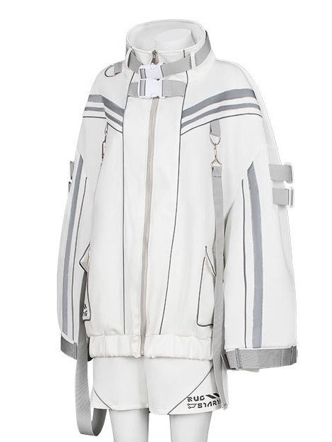 Cyber Punk Stand Collar Coat Main image