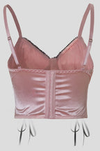 Cross Detail Side Lace Tank Top