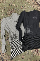 Y2k Punk Striped Long Sleeve Knit Top