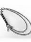 Leather Tag Skull Rivet Alloy Waist Chain