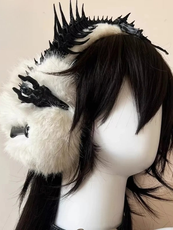 Gothic Skeleton Cross Earmuf Secondary image