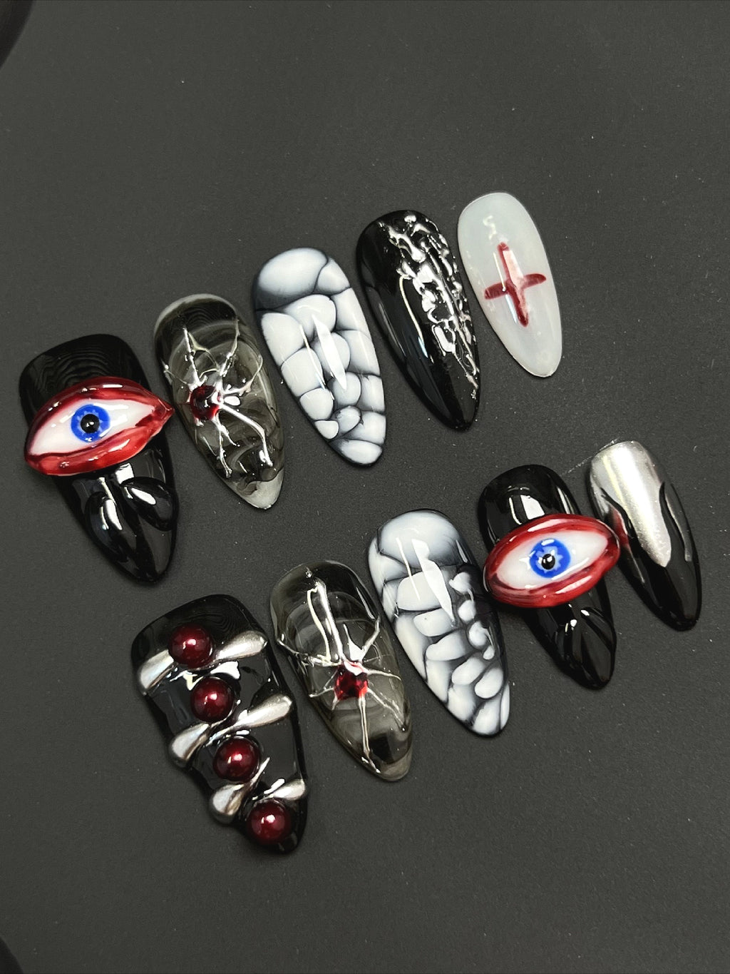 Alt Horror Press On Nails