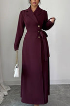 Lapel Wrap Tie Waist Coats