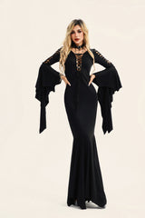 Gothic Vampire Bat Halloween Dress