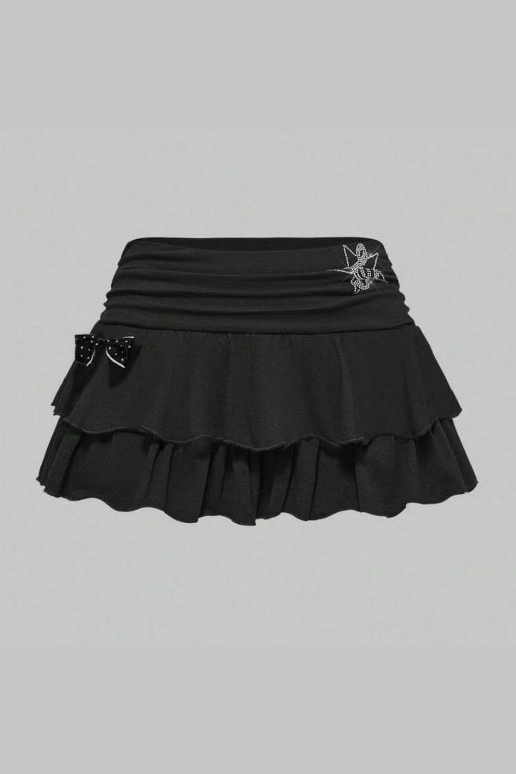Y2K Star Print Lace Mini Skirt Sets