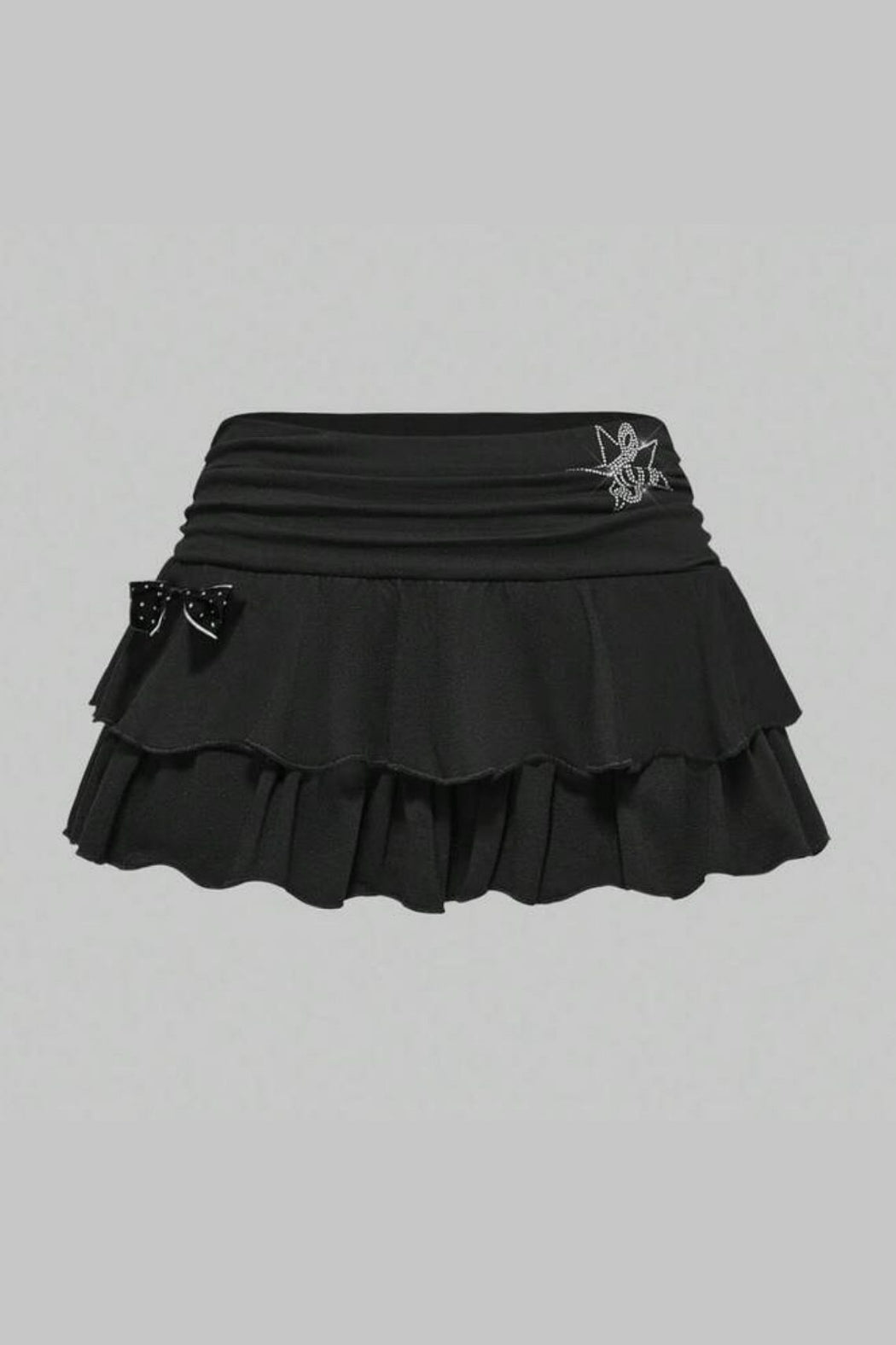Y2K Star Print Lace Mini Skirt Sets