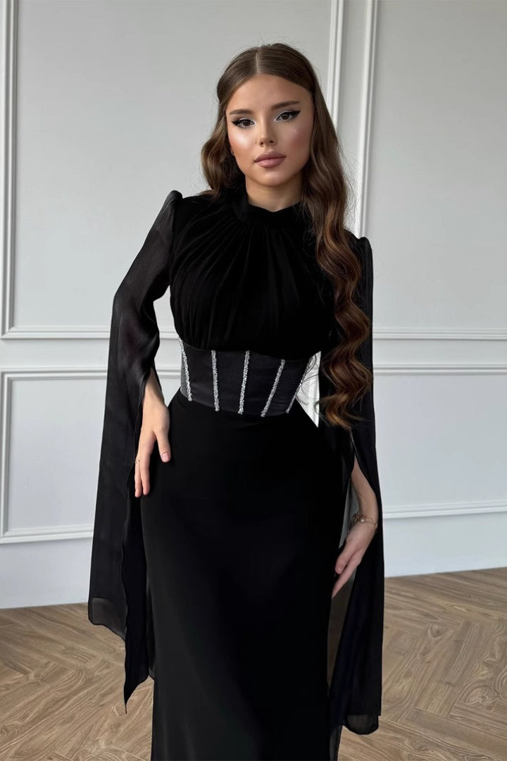 Gothic Flowy Long Maxi Dress Secondary image