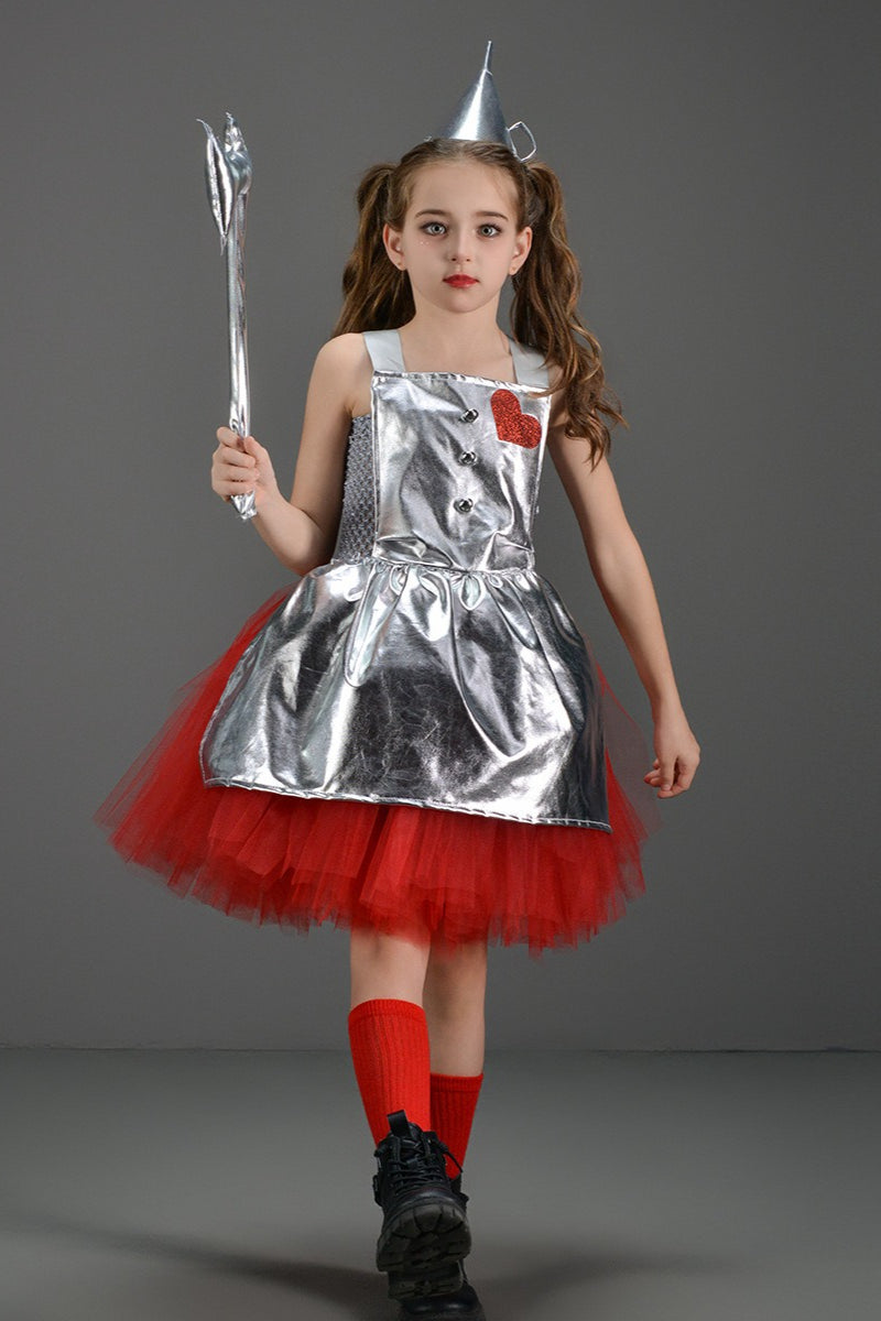 Tin Girl Dress Kid Halloween Costume Main image