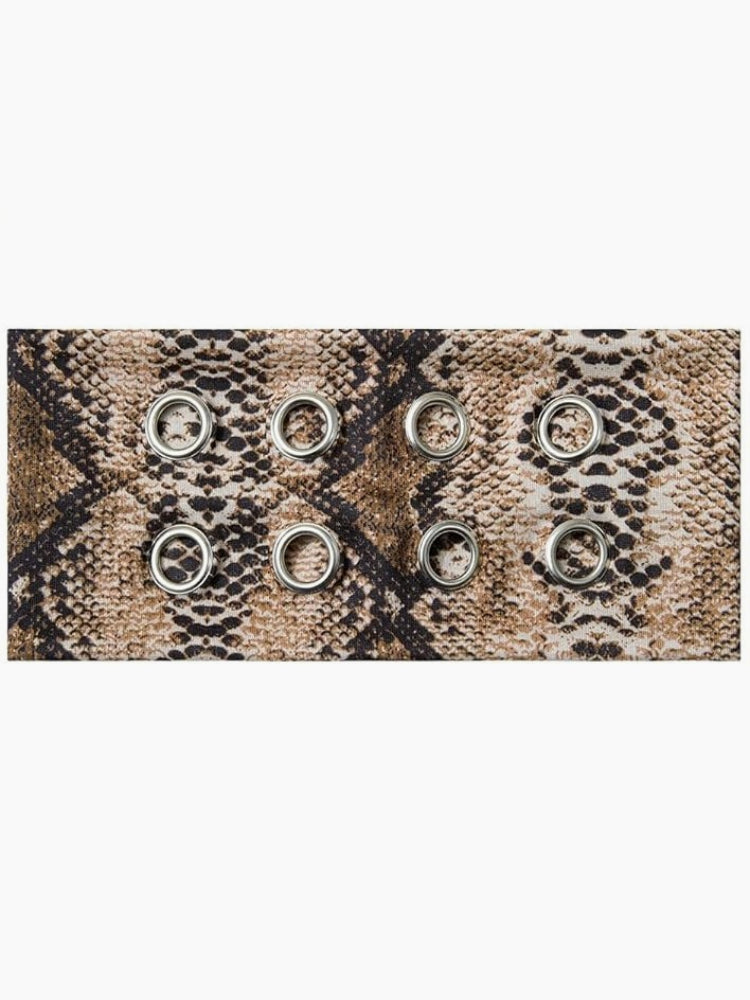 Punk Hollow Eyelet Animal Print Hair Accs Secondary image