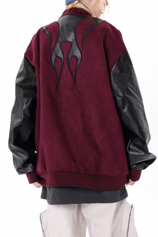 Contrast Sleeve Bomber Jackets